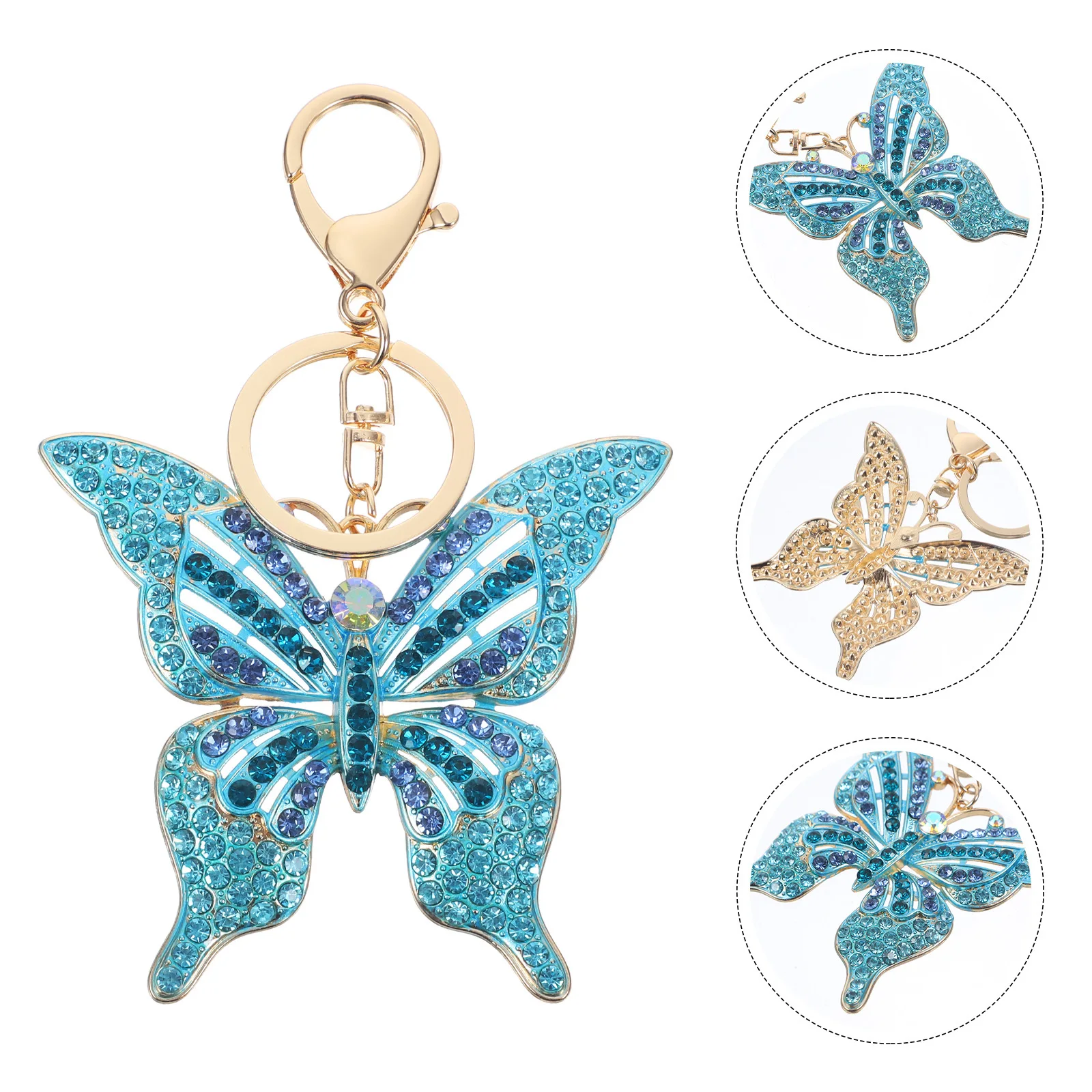 

Lovely Butterfly Shaped Christmas Ornament Sparkling Hanging Decor for Xmas Tree Home Garden Holiday Celebration