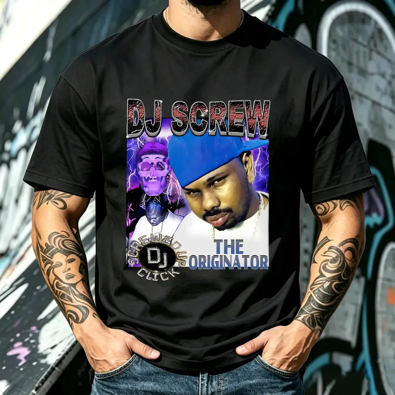 washed T Shirt DJ Screw Original Classic long or short sleeves vintage Washed designer clothes Unisex Versatile homme Casual
