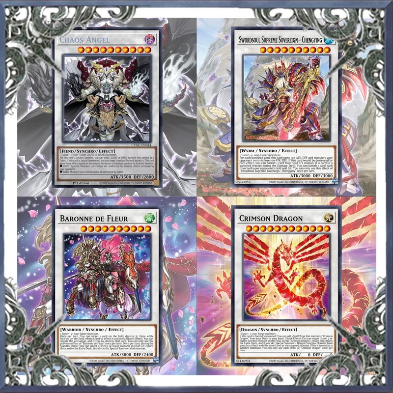 YGO Popular Extra Deck Synchro Card Baronne de Fleur Chaos Angel Yugioh Card Game Easy Play Not Original Master Duel 5DS