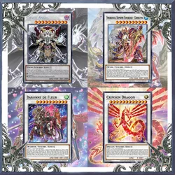 YGO popüler ekstra güverte senkro kart Baronne de Fleur kaos melek Yugioh kart oyunu kolay oyun değil orijinal usta düello 5DS