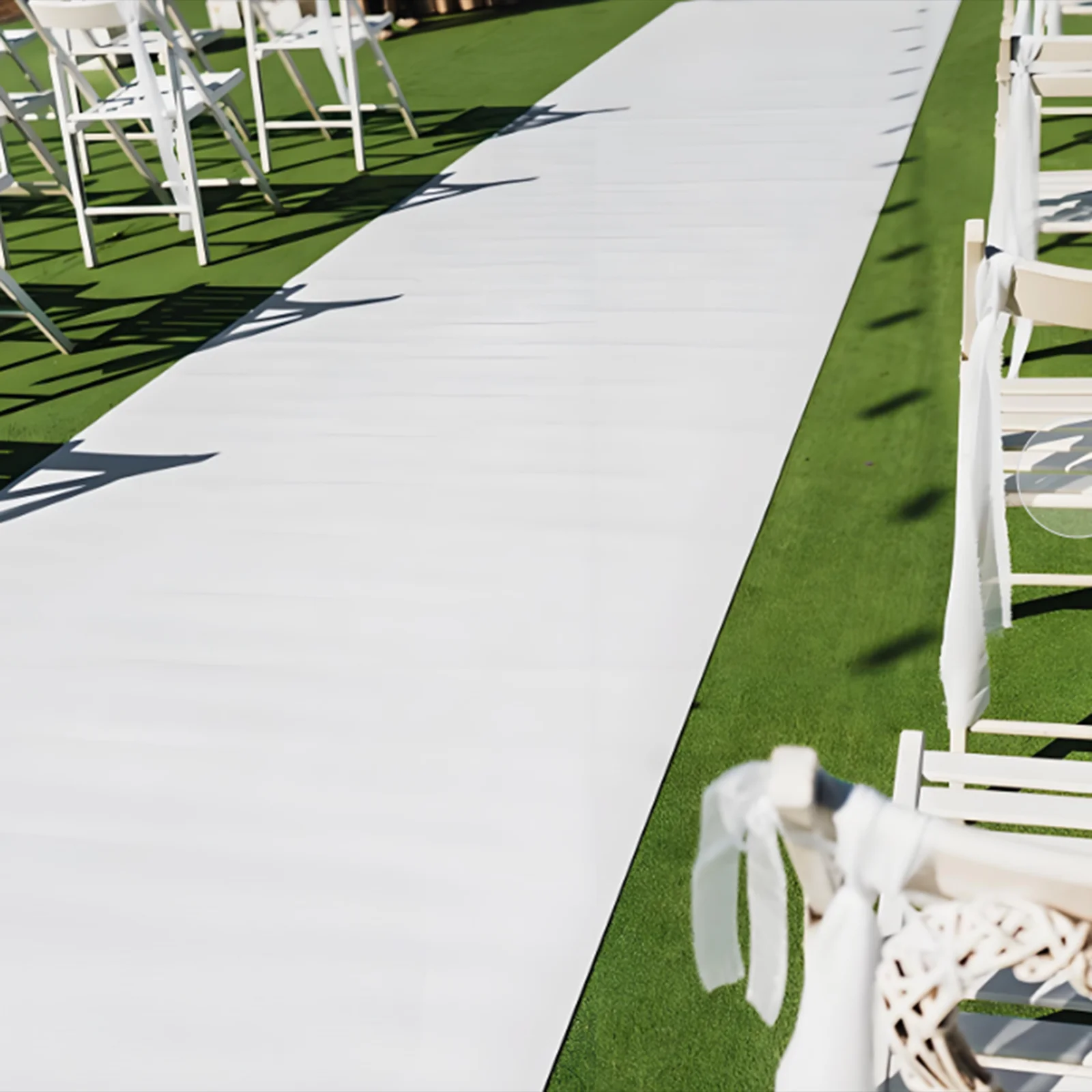 Contemporary Wedding Carpet Runner 10m Rectangular Nonslip Rug for Ceremony Party Garden Decoration