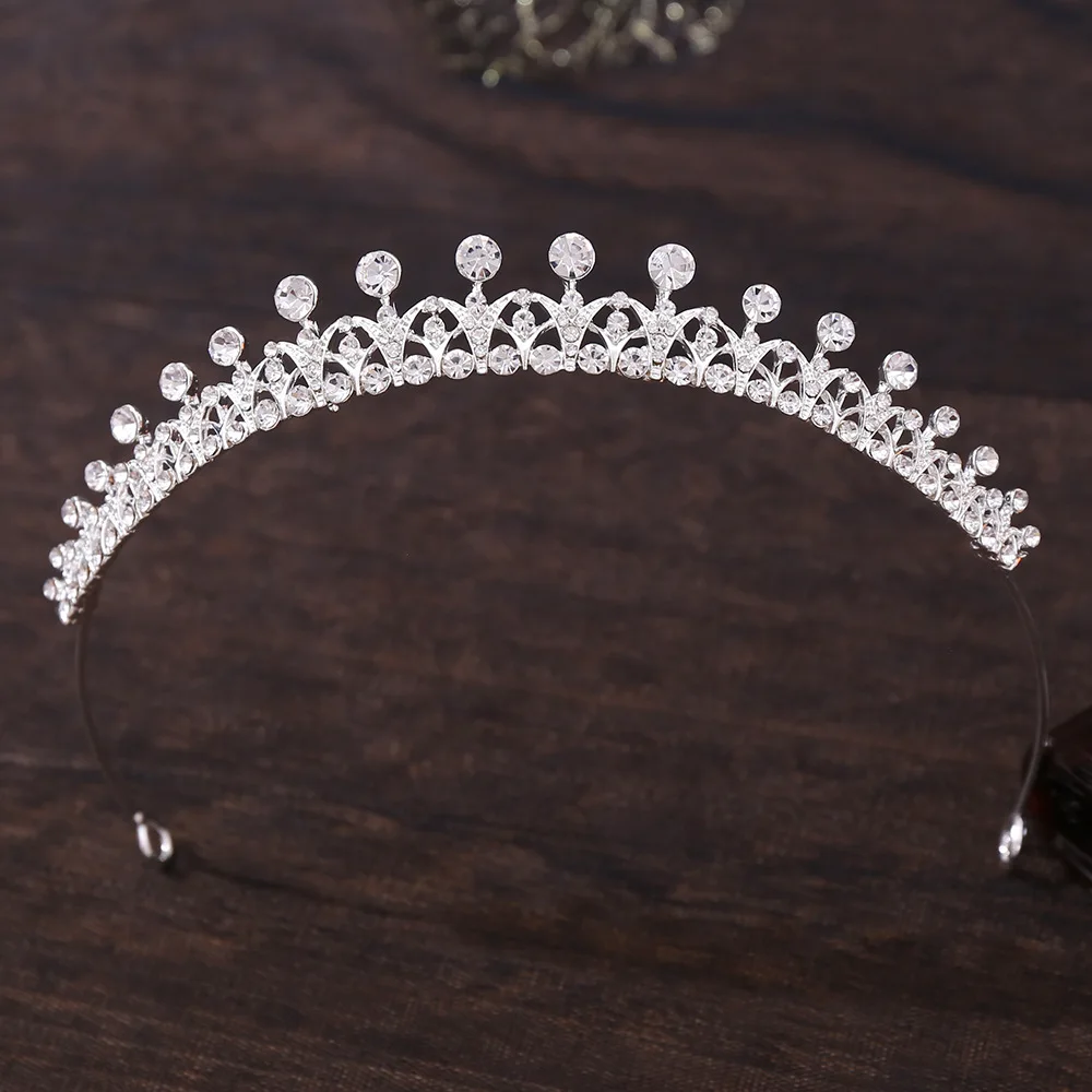 Fine Encrusted Rhinestone Alloy Fashion Hairband Bling Sparkly Crystal Diamond Hair  Accessories For Holiday Birthday Gift