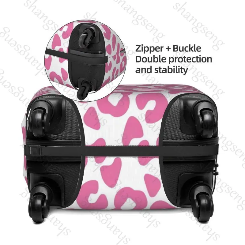 Leopard print Thick Elastic Luggage Protective Cover Zipper Suit For 18-32in Bag Suitcase Covers Trolley Cover Travel