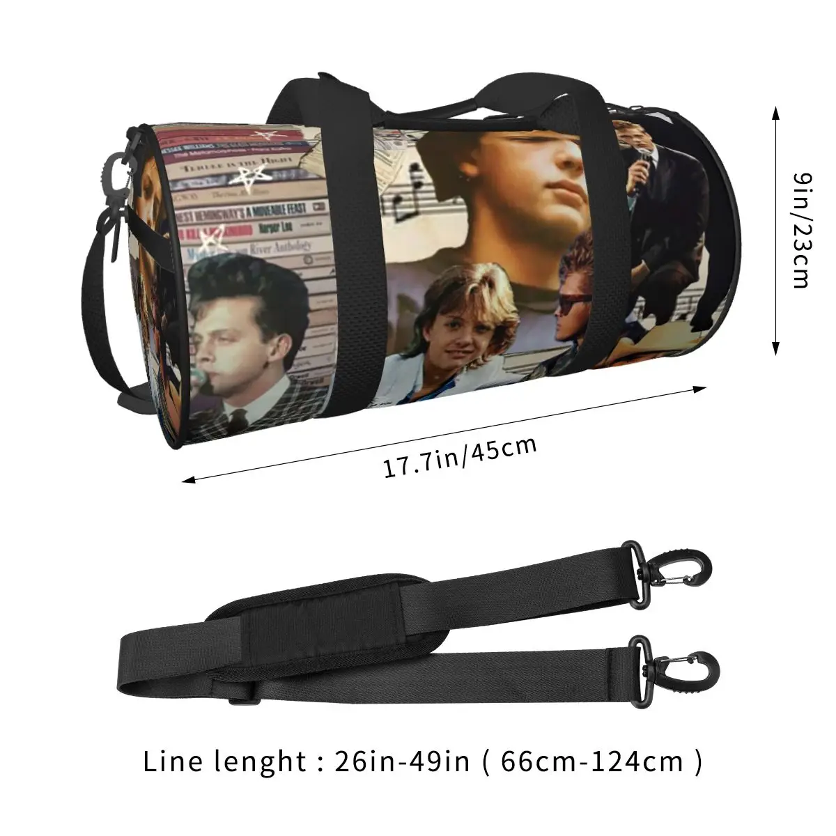 Luis Miguel Singer Large Duffle Gym Bag Multi-Functional Duffle Travel Bags Handbags Fitness bag