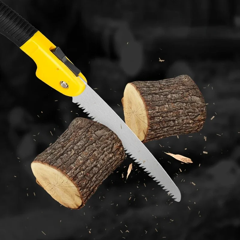 Deli Multifunctional Woodworking Hand Tools 7'' 10'' Sharp Folding Saw Solid Wood Cutting Branches Pruning PVC Pipe Cutting