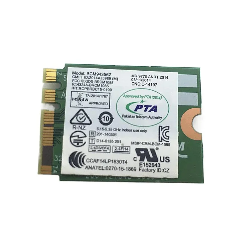 FRU BCM94356Z 00JT478 802.11ac 867 Mbps Bluetooth4.1 NGFF M.2 M2 Wlan Rede Board Wi-fi For Lenovo thinkpad laptop image 3