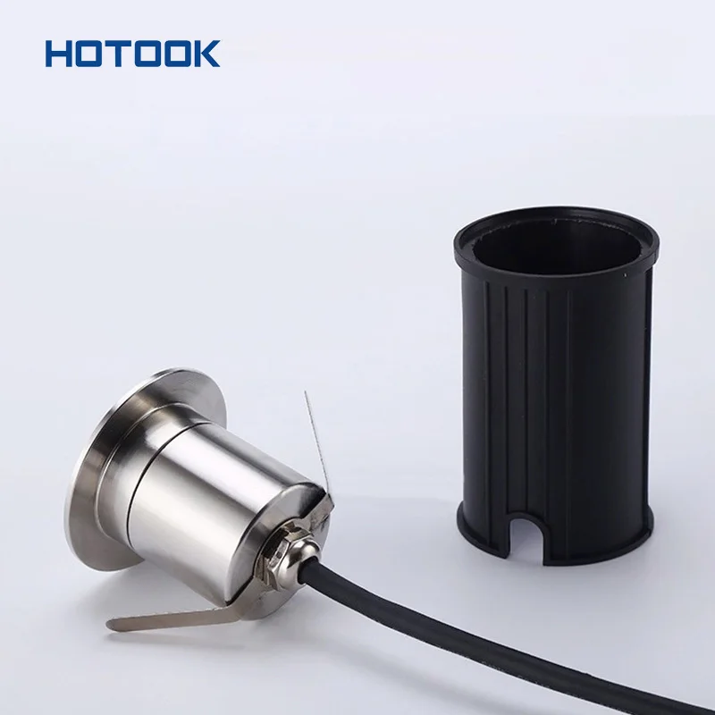 

Встраиваемый водонепроницаемый светильник HOTOOK Mini, DC 12V 24V, 1W 3W, LED-прожектор из нержавеющей стали 304SS, для ландшафтного освещения, внутреннего и наружного применения, подводный светильник