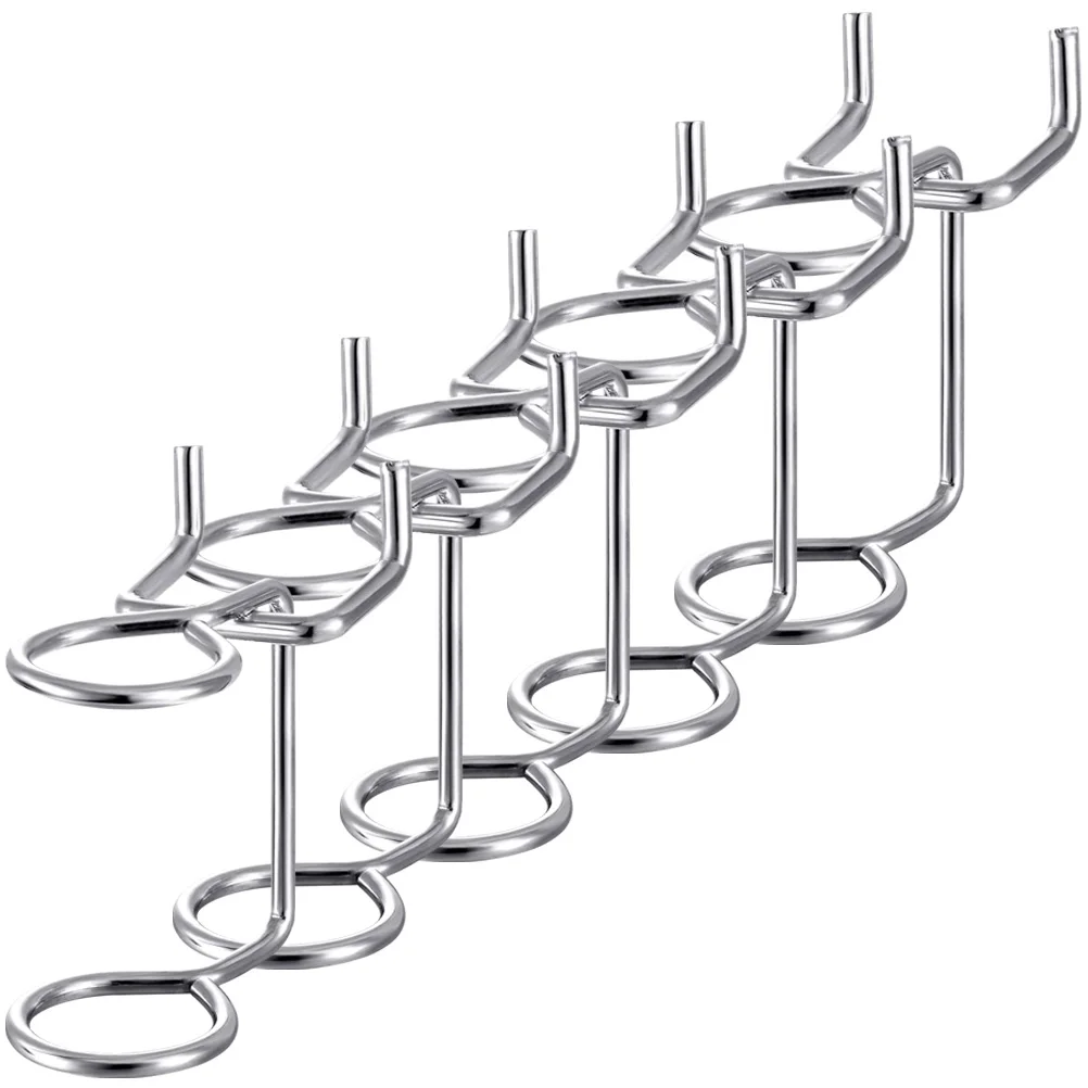 

5 Pcs Double Ring Screwdriver Holder Metal Pegboard Hooks Wall ganizer Tool Accessories Utility Hangers For Kitchen Office