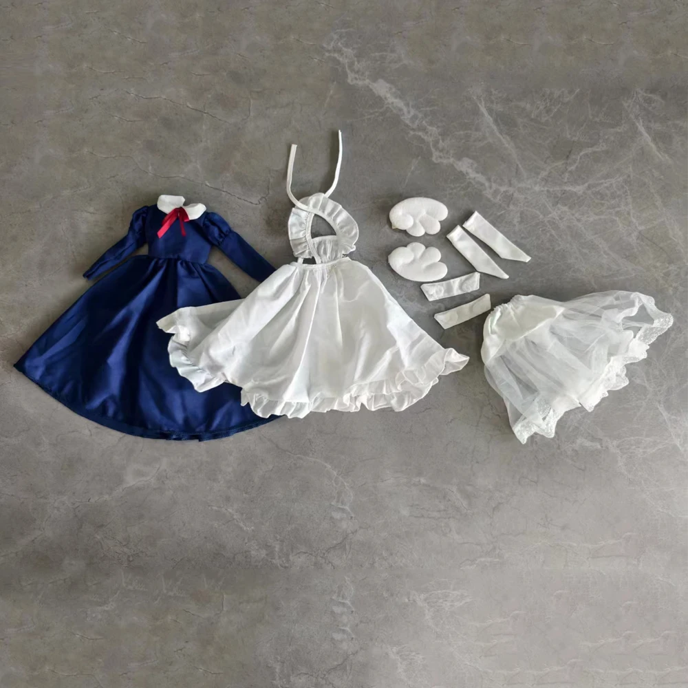 1/4 Doll's Clothes Suit for 40cm Bjd Doll Maid Dress Set Diy Girl Toys Dress Up Play House Fashion Doll Accessoires, No Doll