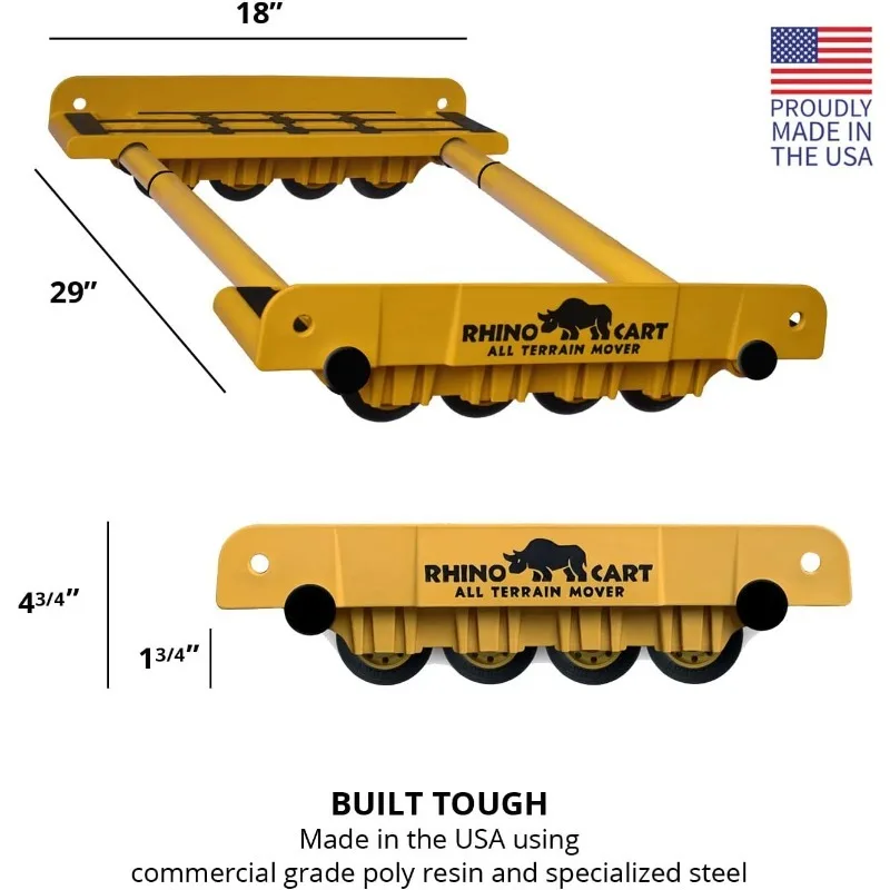Rhino Cart  Moving Dolly for Heavy Appliance, Furniture, and Building Material Handling 2,000lb Industrial & Scientific image 3