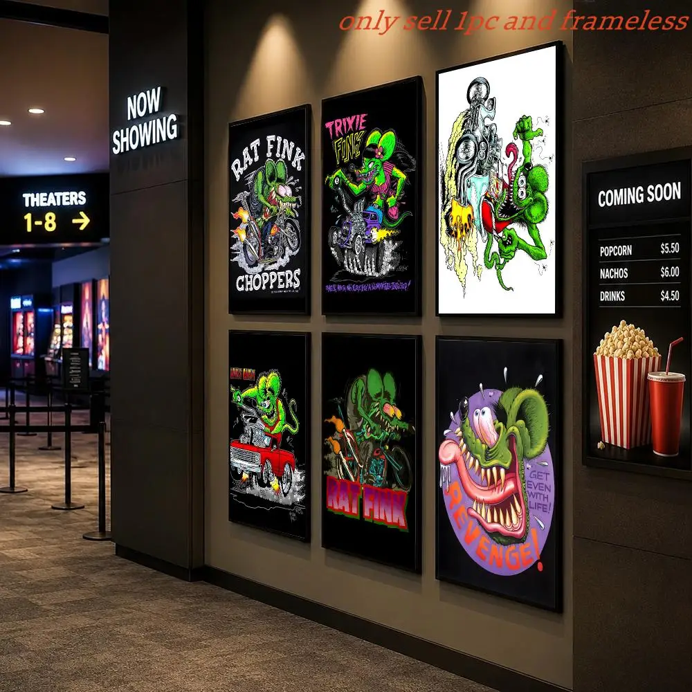 Green Mouse Culture R-Rat FinkS Poster Posters Sticky HD Quality Poster Wall Art Painting Study Wall De