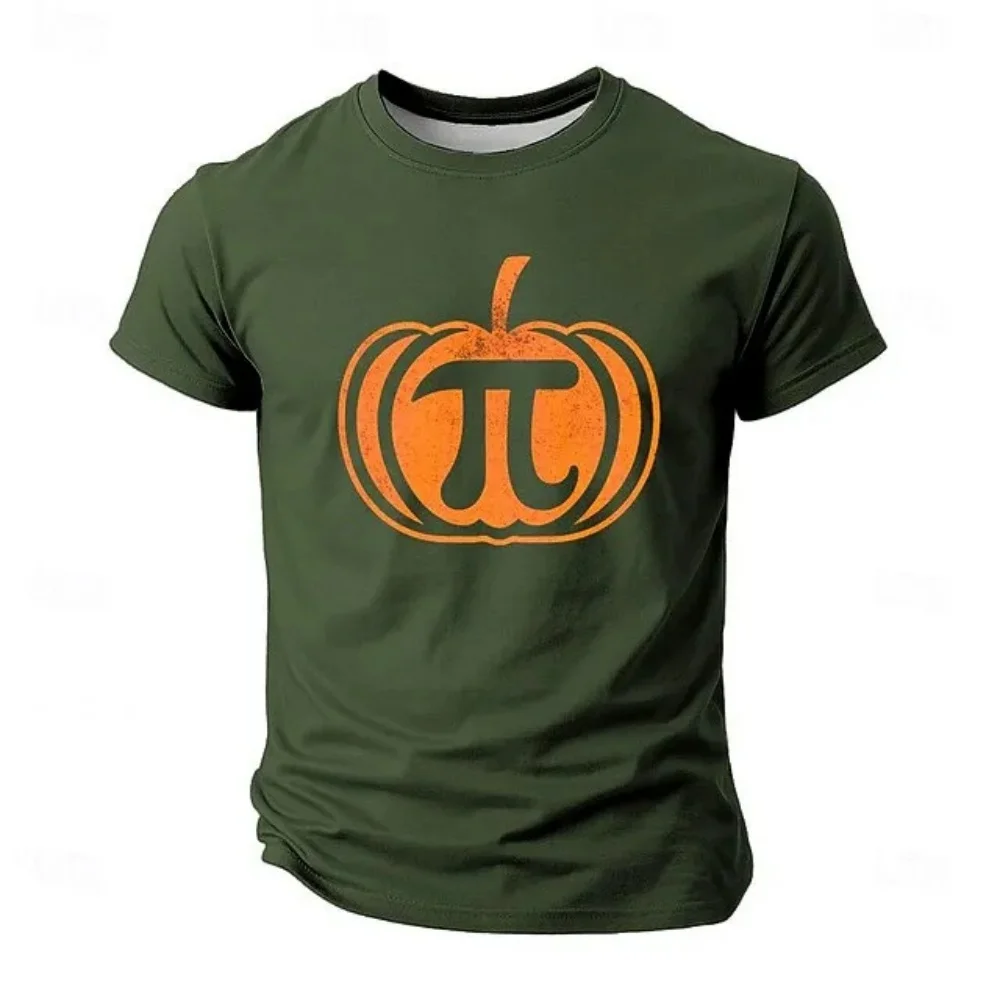Halloween Men's Short Sleeve T-shirts Pumpkin Graphic O-neck Streetwear Tshirt 3d Prited T-shirt Festival Celebration T-shirt