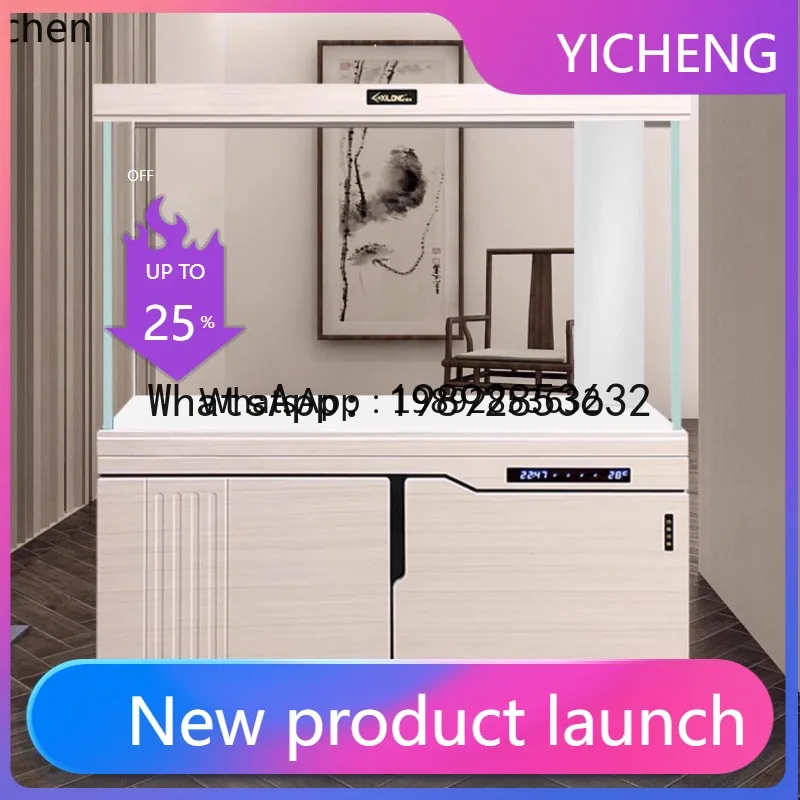 

X1 fish tank aquarium living room floor-to-ceiling water-free filter glass screen fish tank home decoration accessories