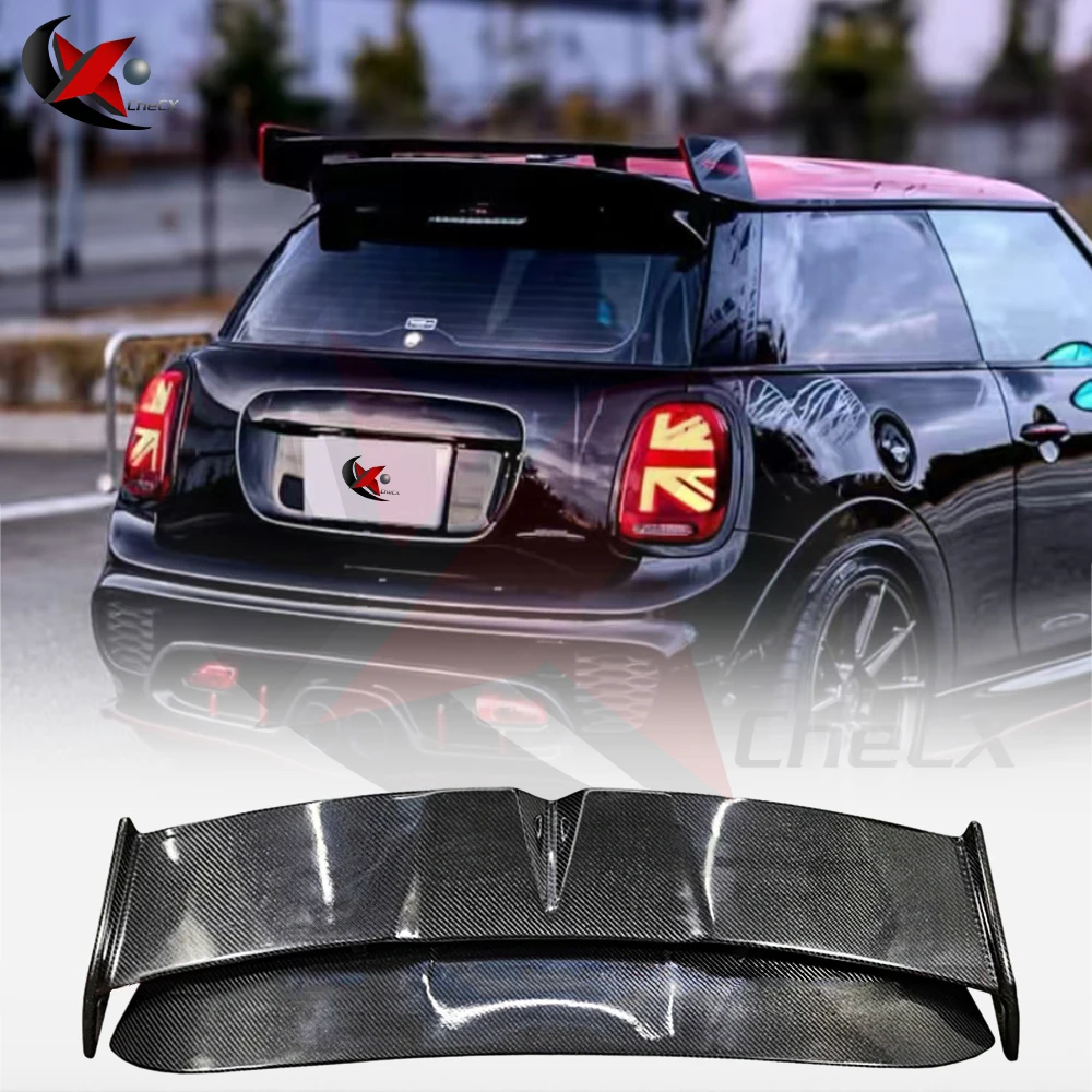 For MINI Cooper F56 2-Door 2014-2022 Garbino Style Rear Roof Spoiler High-Quality Fiberglass Material Rear Roof Spoiler Kit