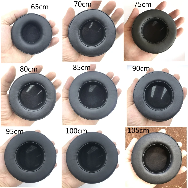 Earpad 65 مللي متر-110 مللي متر 65 مللي متر 70 مللي متر 75 مللي متر 80 مللي متر 85 مللي متر 90 مللي متر 95 مللي متر 100 مللي متر 105 مللي متر 110 مللي متر بطانة للأذن وسائد لسوني AKG سنهيسر ATH سماعات