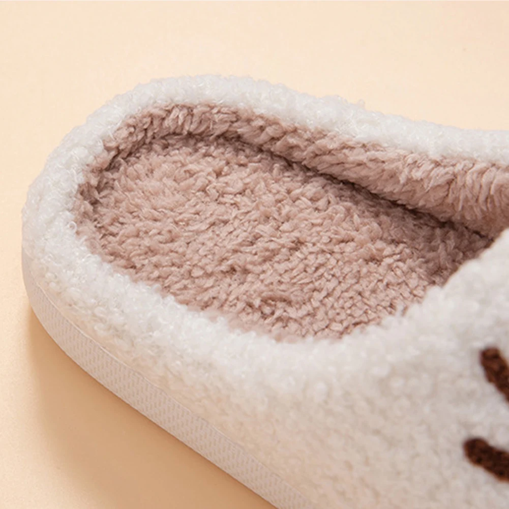 الشتاء عيد الميلاد الأيائل الكرتون دافئ لينة أفخم أحذية المنزل أزياء عدم الانزلاق الدافئة سميكة نعال من القطن لغرفة النوم في الأماكن المغلقة