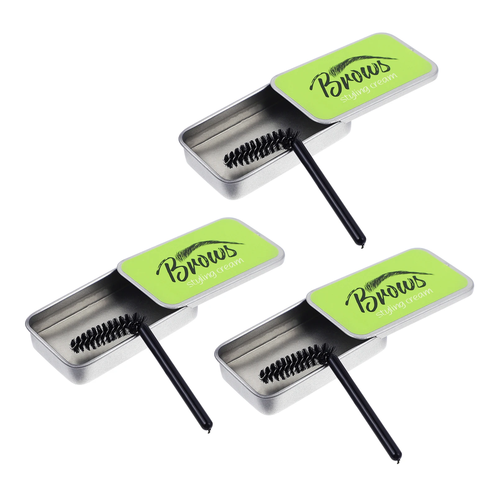 

Portable Eyebrow Gel 3 Sets Natural Mascara Shaping Cream Sparse Eyebrows Brow Styling Soap Makeup Hair EnhancerEyebrow