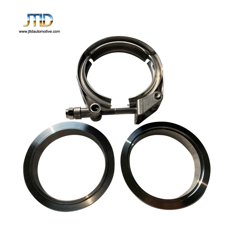 JTLD 6 Inch 152mm Quick Release V-Band Clamp Male Female Flanges Universal for Intake