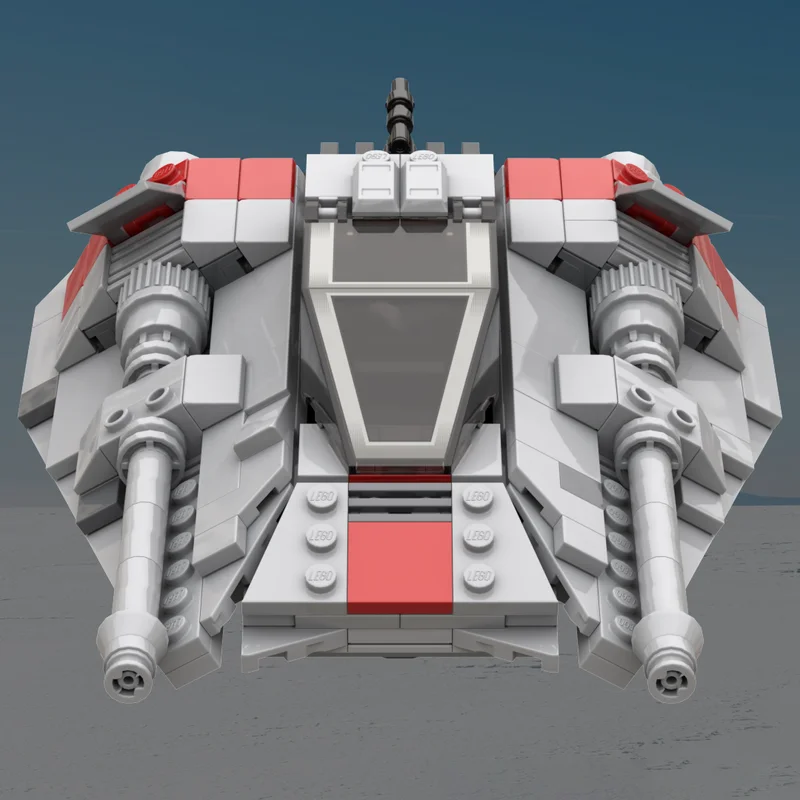 445-elementowy model śnieżnego samolotu z klasycznych filmów MOC, zabawka do samodzielnego montażu z klocków - prezent urodzinowy dla dzieci