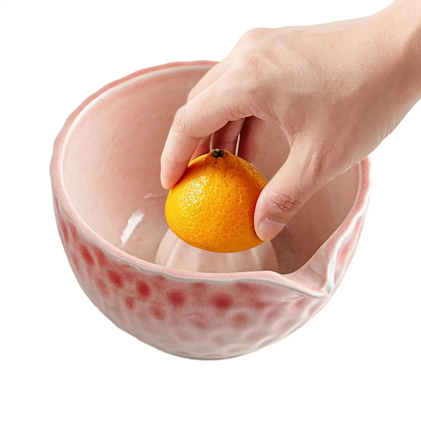 Citrus Reamer 400ml Ceramic Handheld Squeezer With Anti Drip Spout Multifunctional Japanese Style Mixing Bowl For Home Kitchen