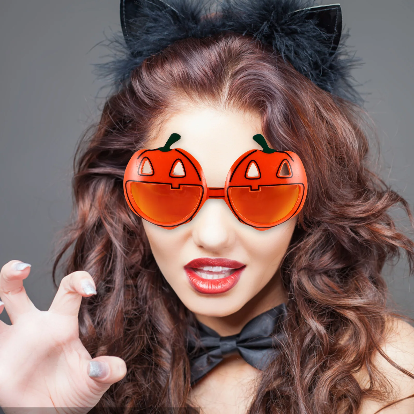 Halloween Pumpkin Eyeglasses Jack-O-Lantern Glasses Funny Party Sunglasses Kids Adults Halloween Party Photo Booth Props