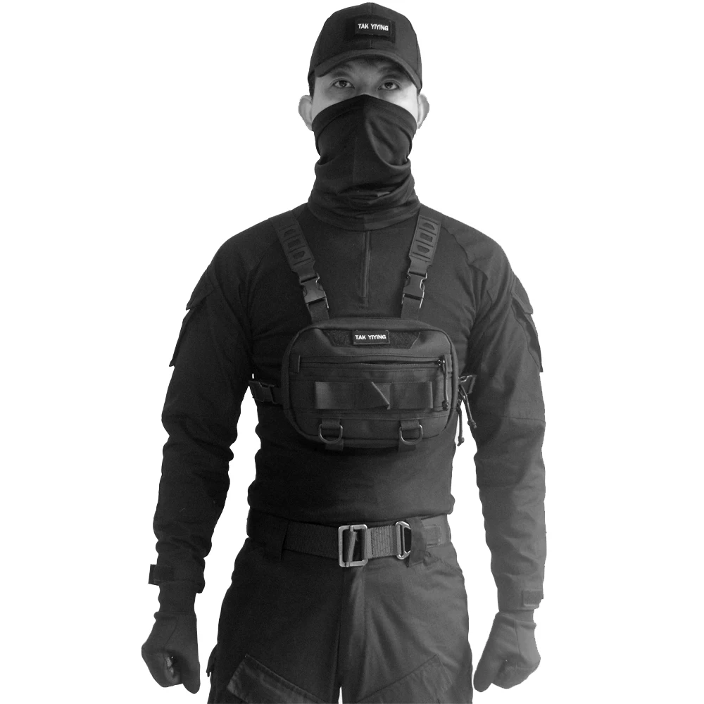 

Hunting Luya Bag Tactical Chest Bag Men Chest Package Camouflage Waist Package Multi-Functional Outdoor Cycling Sports Vest Bag