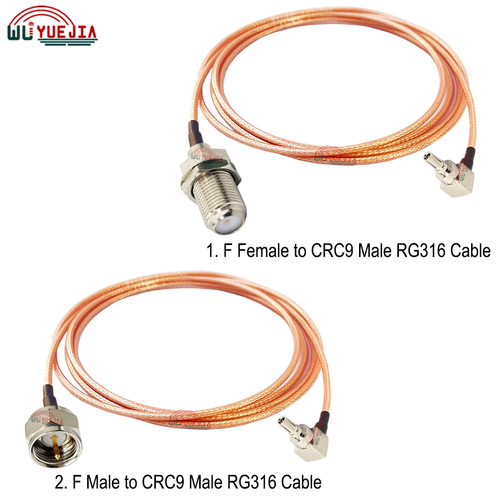 

0.1-20Meters F Male / Female Jack to CRC9 Male Right Angle Connector RG316 RF Coaxial Cable For Huawei Router WIFI 3G/4G/5G GPRS