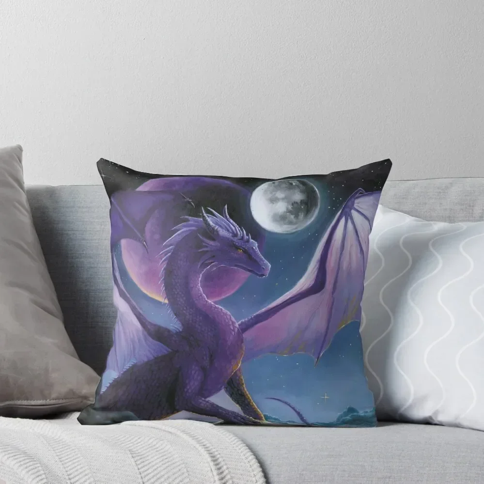 Purple dragon Throw Pillow Pillowcases For Pillows Sofa Cushions Covers Throw Pillow Covers luxury home accessories pillow