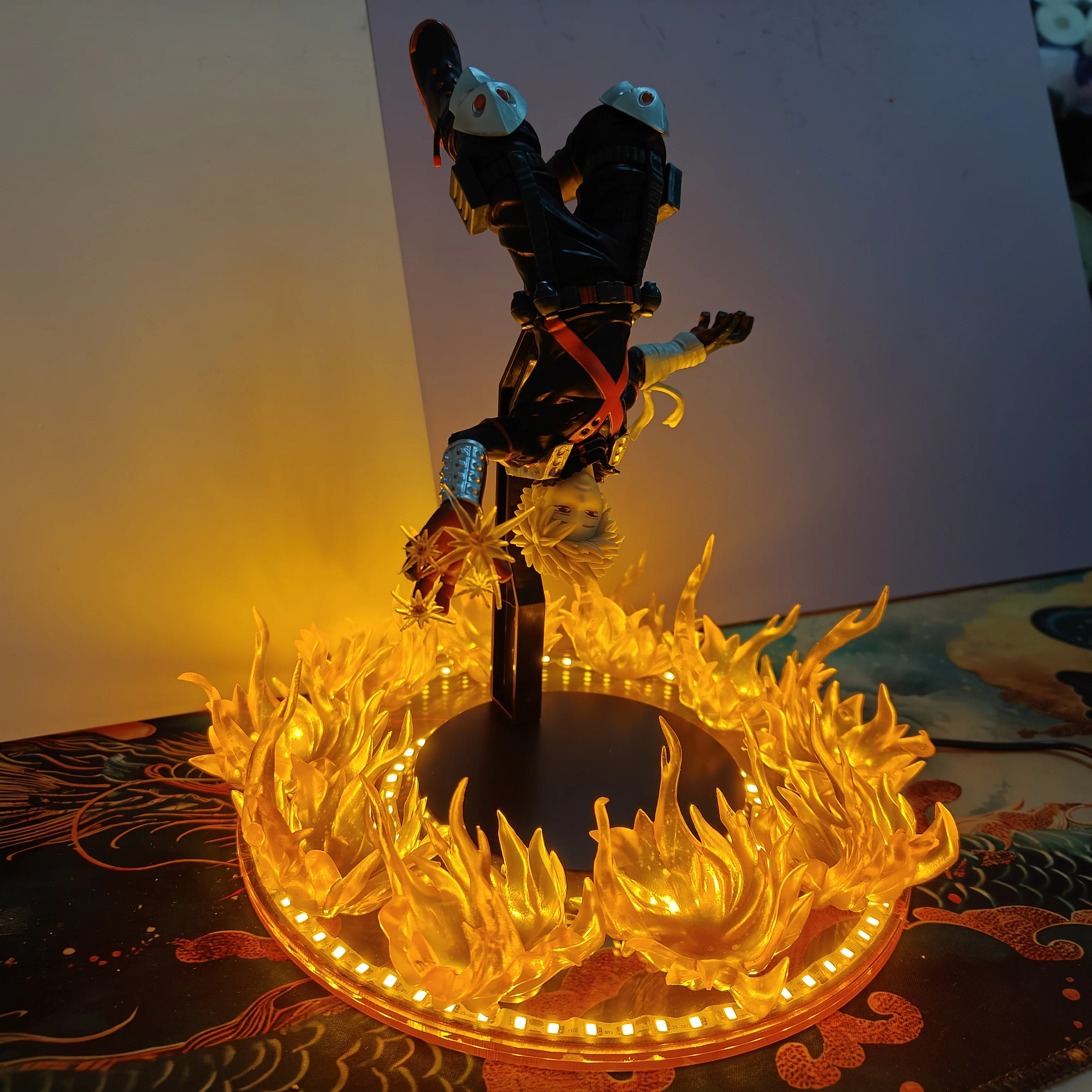 My Hero Academia Anime Bakugou Katsuki Maximatic Action Figures & Base Lamp & Flame Collection Decoration Toys view 6