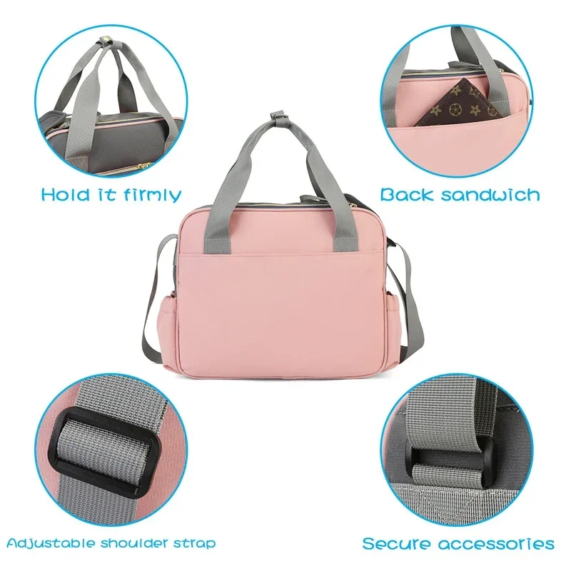 Multifunctional Maternity Mother Baby Stroller Bags Diaper Bag Large Capacity Messenger Travel Bag New Style Waterproof