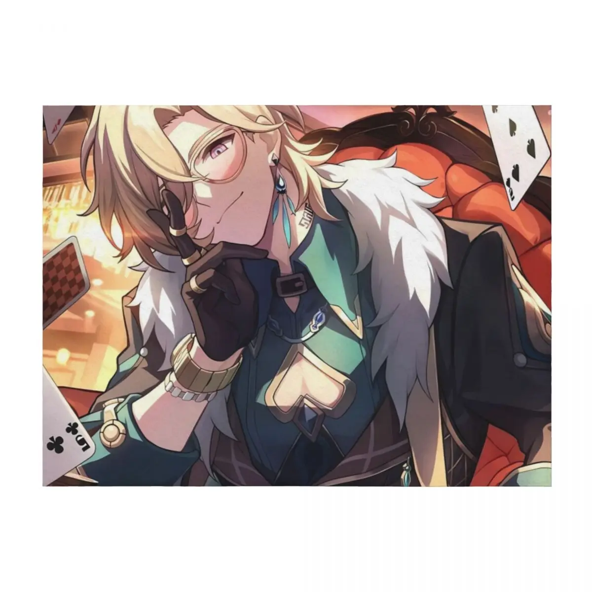 

Aventurine Honkai: Star Rail Throw Blanket Decorative Sofas Bed Fashionable Luxury Sofa Blankets