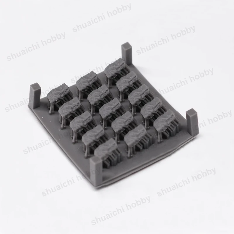 15PCS 1/350 Simulation Ship Mini Package Model Material Pack Supplies Box Boat Parts Resin Decor for DIY Scene Construction