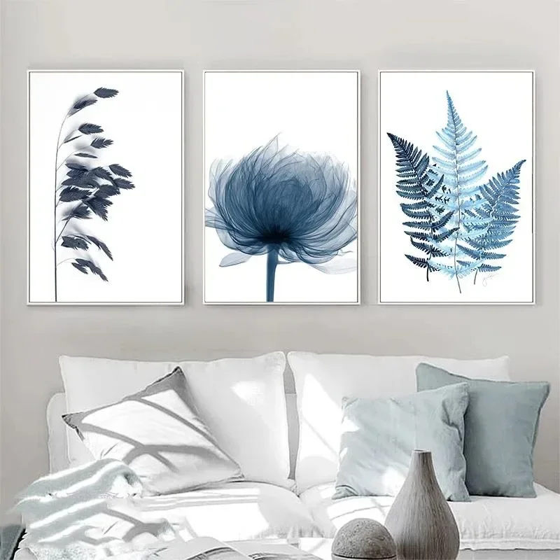 Ink Temperament Wall Art - Dandelion & Feather Classic Abstract HD Canvas Prints for Living Room & Bedroom Home Decor