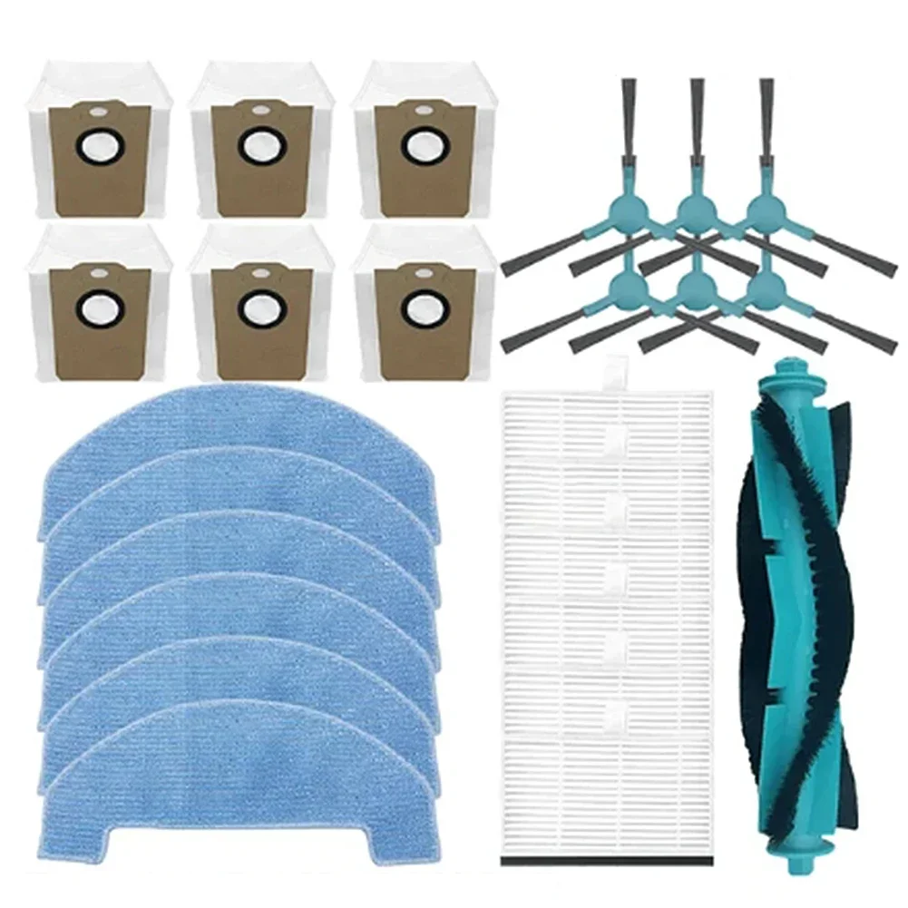 Top performance accessories for Conga 7490 8290 vacuum cleaner 6 Side Brushes 6 Rags 6 Filters 6 Roller Brushes and 1 Dust Bag