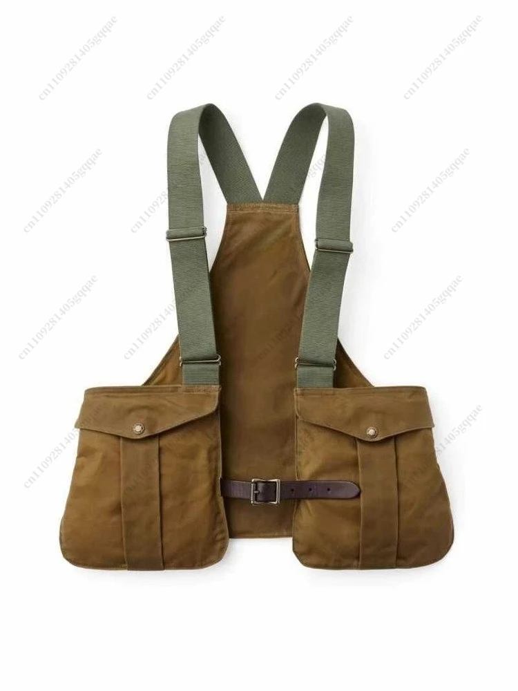 Vintage-Camping-Taschenweste für Herren, Lose Vintage-Funktionsweste – Detail 1