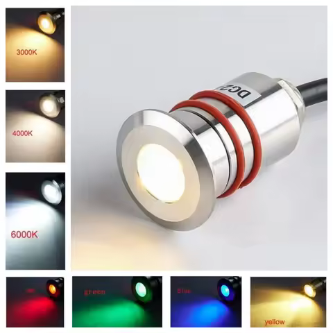 DC12V LED fountain Swimming pool Underwater Light IP68 Waterproof Outdoor Garden courtyard Pathway Step Deck Undergroud Lamp