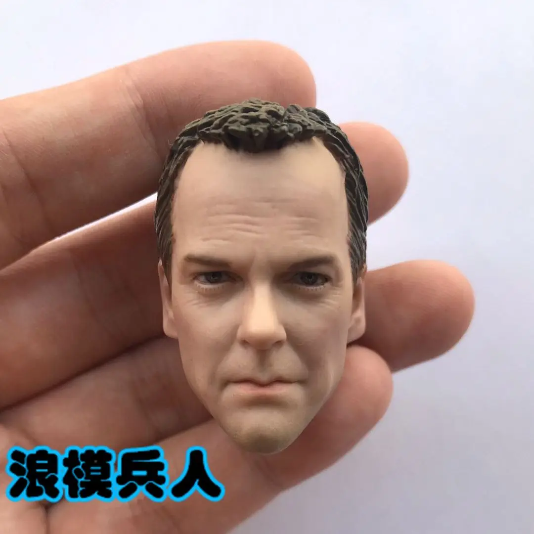 

1/6 Scale Jack Bauer Kiefer Sutherland Head Sculpt Head Carving Model Fit 12'' Male Soldier Action Figure Body Dolls