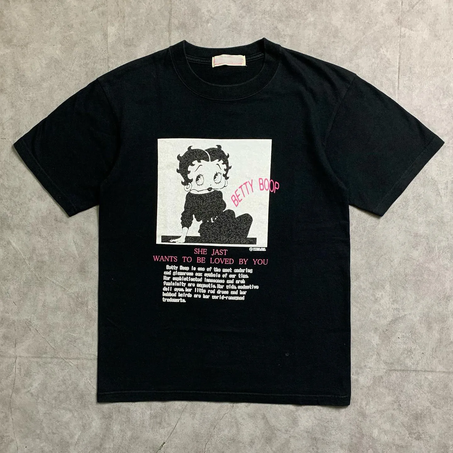 Cartoon American Retro Comic Lazy Style Short Sleeve Sweet Cool Mysterious T-Shirt Dark Series Skin-friendly Breathable Cotto...