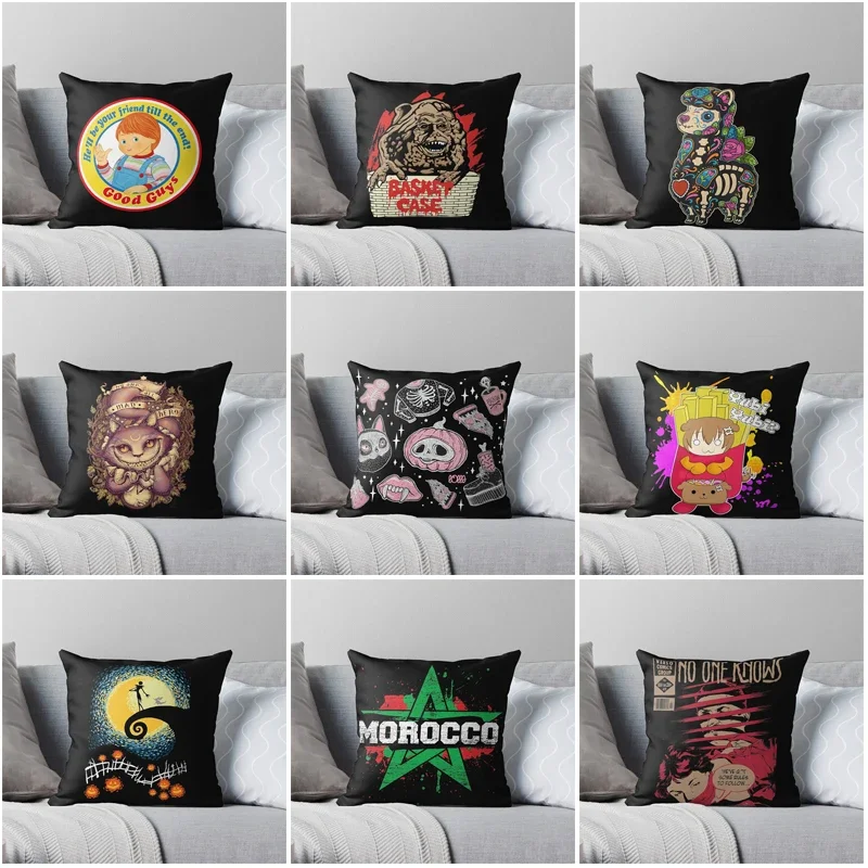 Pillow case Cushion covers drawing room autumn pumpkin 60x60cm Modern Living Room sofa House bed halloween 40*40 fear funny