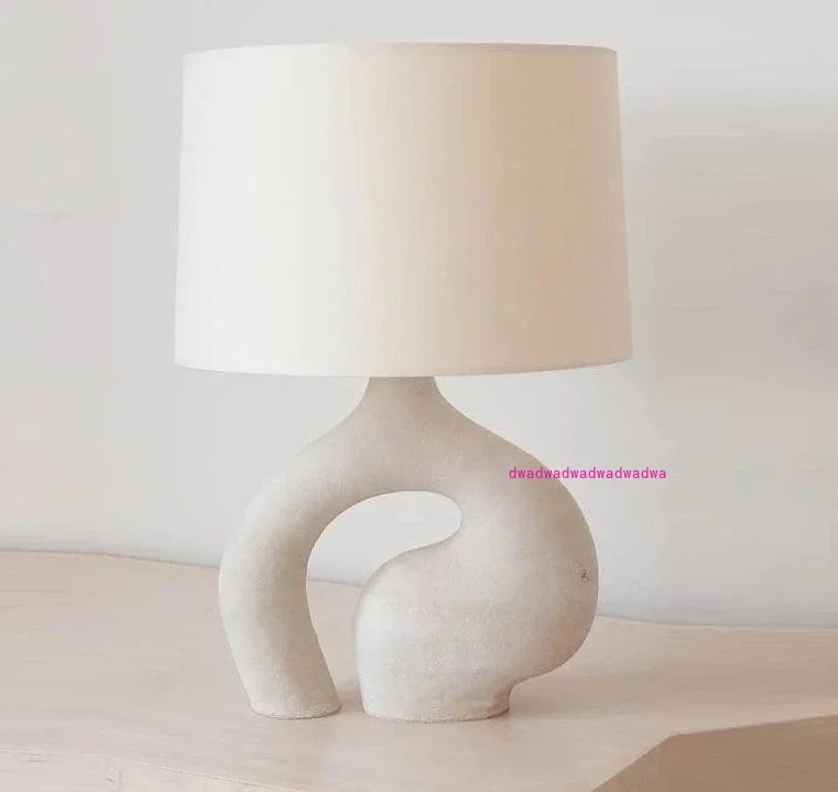 

lamps Middle East travertine style homestay bedroom table lamp style simple Japanese resin living room