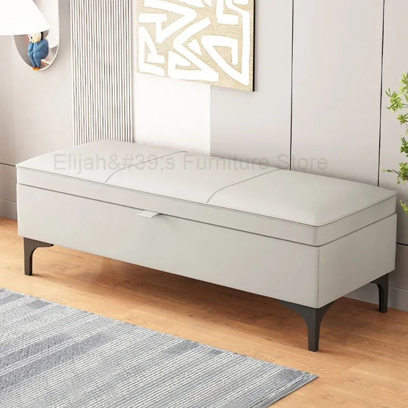 

Modern Luxury Stepping Stool Storage Simple Upholstered Nordic Step Stool Fashion Grey Cambiar Taburete De Zapatos Furniture