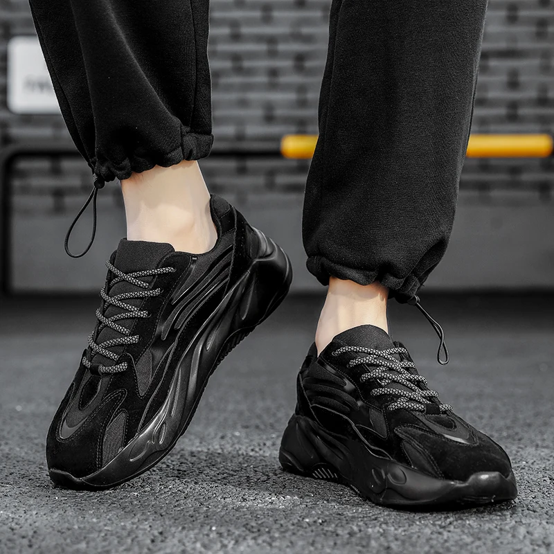 

Новые повседневные кроссовки для бега на толстой подошве, увеличивающие рост, на мягкой подошве, дышащая сетчатая и устойчивая к запаху спортивная мужская обувь 36-45