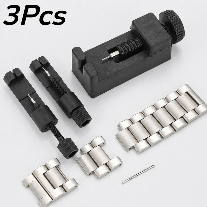 3Pcs Portable Watch Band Pin Remover Tool Set Watch Chain Adjustment Disassembly Hand Tools For Watch Bracelet Length Adjuster