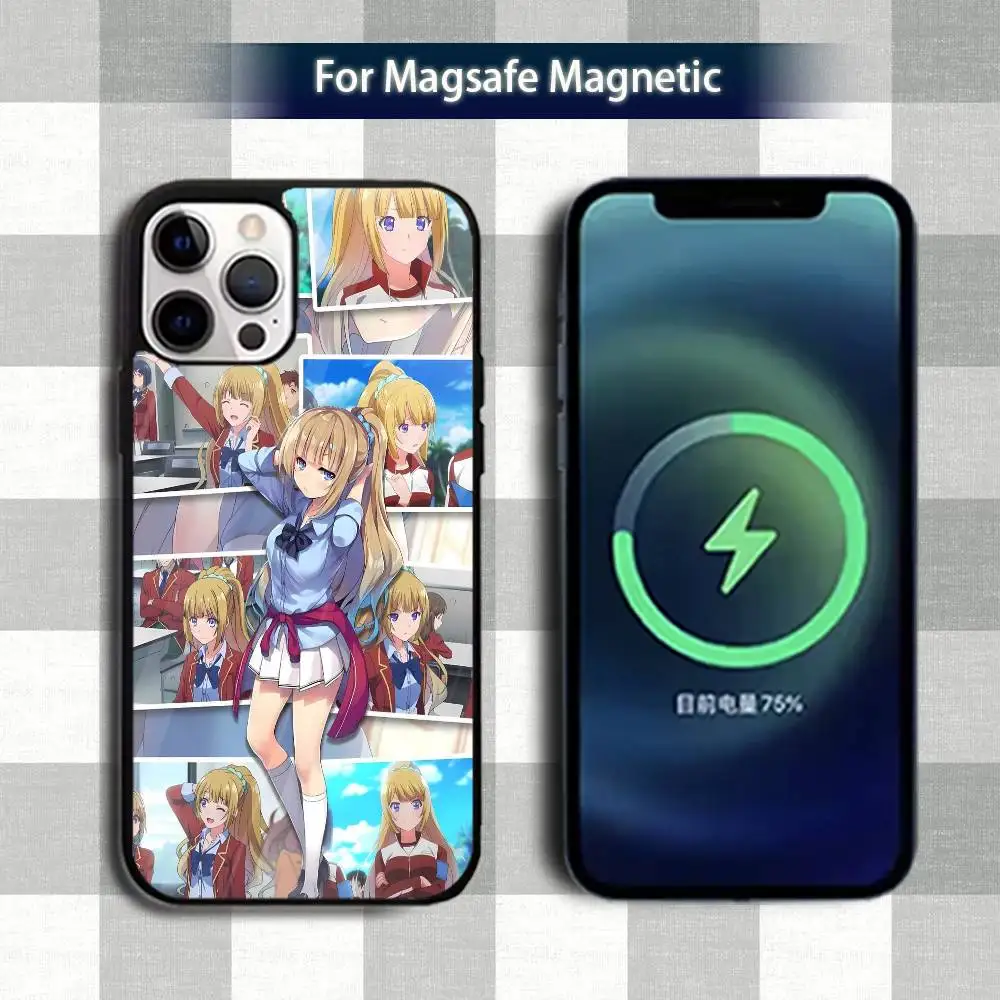 Funda de teléfono Classroom Of T-The Elite-es para iPhone 13,12,15,17,11,16,14,Pro,Max,Plus,Mini,Magsafe,funda de carga inalámbrica magnética