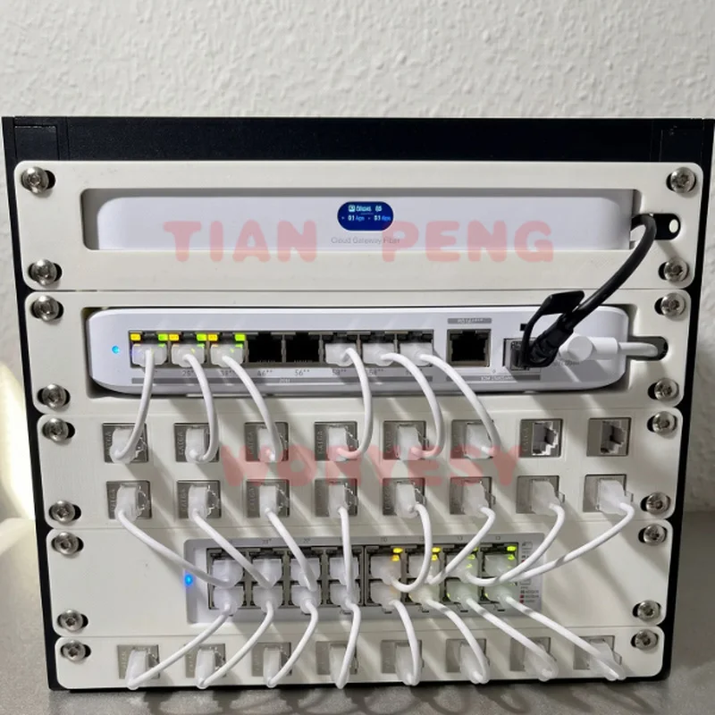 WYORESY premium sturdy 10-inch rack bracket for UniFi UCG Fiber 10inch 1U offers durable equipment storage solution