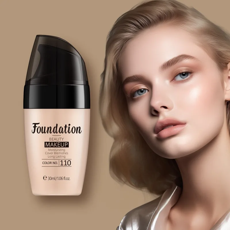 Correttore per fondotinta liquido opzionale a 3 colori Trucco viso idratante e illuminante idratante a lunga durata impermeabile