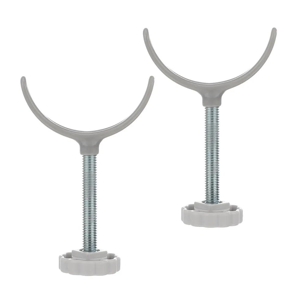 2Pcs U Shaped Child Safety Gate Holder for Stairways Doorways Alloy Sturdy Stair Gate Fittings Secure Guardrail Adapter Easy