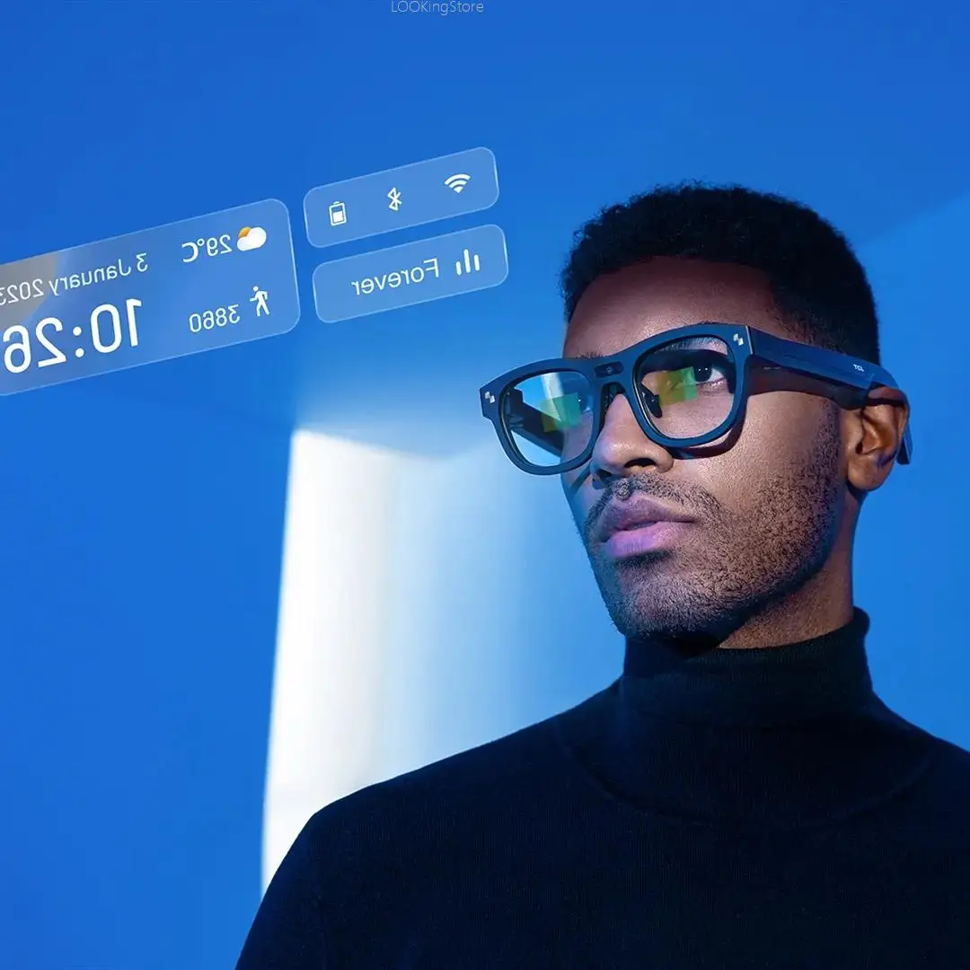 Gafas TCL RayNeo X2 AR a todo color Micro-LED guía de onda óptica gafas AR HD 1080p vista para llamadas mensaje reproducción de música