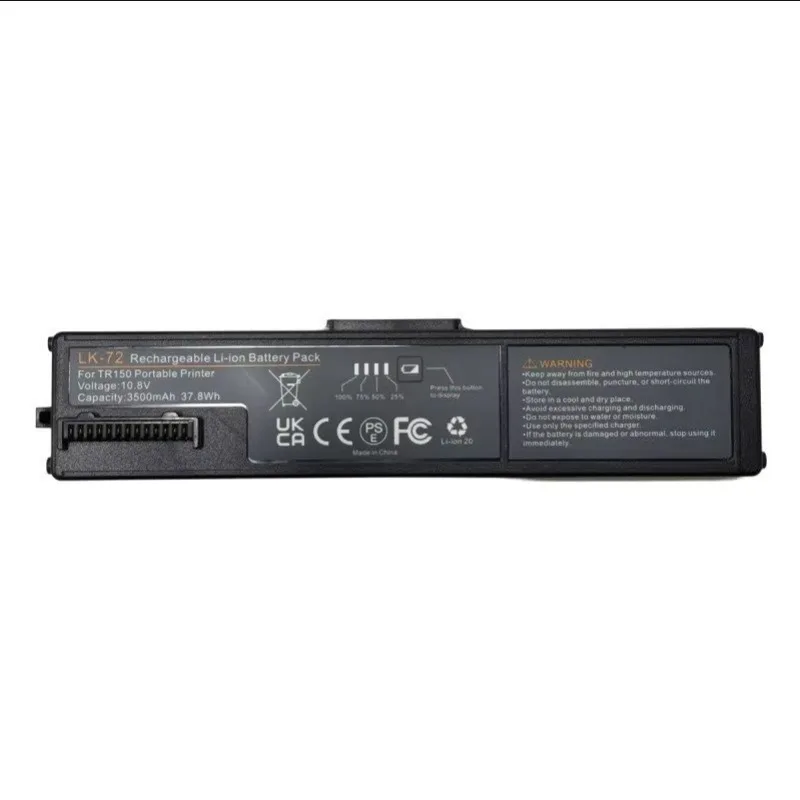 LK-72 10.8V 3500mAh Portable Printer Battery for CANON TR15 Replace Compatible Battery