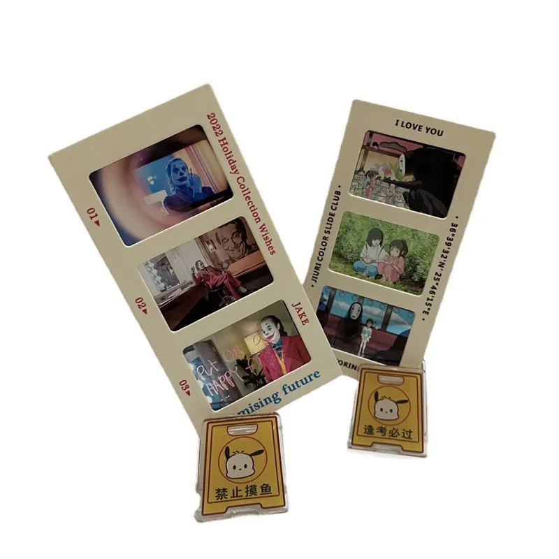 Customized. Movie Film Postcard Bookmark Customized Separated Pages Printing Photo PVC Transparent Reversed Picture Small Cardbo